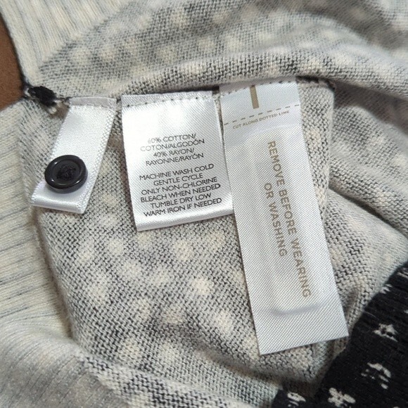 Loft Women's Button Down Back Long Sleeve Knit Top Size XXS - Picture 7 of 7